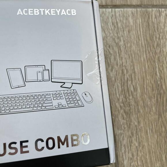 Macally Aluminum Bluetooth Keyboard Mouse Combo Sealed Rechargeable Multi-Device - Picture 6 of 8